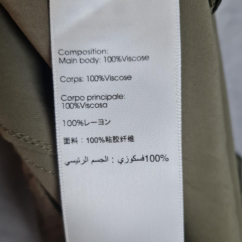 3.1 Phillip Lim Pants Womens 6 Green Viscose Jogger Elastic Cuff Relaxed Pull On - Picture 15 of 16
